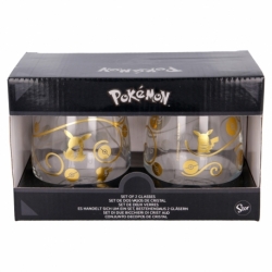 2 PCS 510 ML CRYSTAL GLASS SET POKEMON