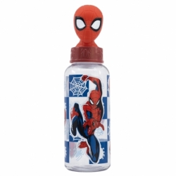 3D ECOZEN FIGURINE BOTTLE 560 ML SPIDERMAN ARACHNID GRID