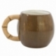CERAMIC 3D MUG 14 OZ IN GIFT BOX STITCH COCONUT