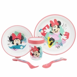 NON SLIP 5 PCS BICOLOR PREMIUM SET IN STANDARD BOX MINNIE MOUSE BEING MORE MINNIE