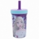 VASO PP ANTIVUELCO CON PAJITA DE SILICONA 370 ML FROZEN VIOLET