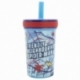 DROP SAFE SILICONE STRAW PP TUMBLER 370 ML SPIDERMAN DIMENSION
