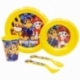 5 PCS EASY SET (PLATE, BOWL, TUMBLER, CUTLERY) (PLATE, BOWL, TUMBLER, CUTLERY) PAW PATROL BOY RESCUE PUPS