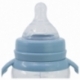 BABY 12 OZ WIDENECK BOTTLE SILICONE TEAT 3 POSITIONS WITH HANDLES MICKEY MOUSE FULL OF SMILES