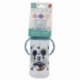 BABY 12 OZ WIDENECK BOTTLE SILICONE TEAT 3 POSITIONS WITH HANDLES MICKEY MOUSE FULL OF SMILES