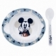 TODDLER 2 PCS MICRO SET (MICRO BOWL & MICRO PP SPOON TODDLER) MICKEY MOUSE FULL OF SMILES