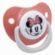 BABY 2 PCS SET ORTHODONTIC PACIFIER SILICONE +6 M WITH COVER MINNIE MOUSE HEART FULL