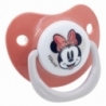 BABY 2 PCS SET ORTHODONTIC PACIFIER SILICONE +6 M WITH COVER MINNIE MOUSE HEART FULL