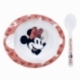 TODDLER 2 PCS MICRO SET (MICRO BOWL & MICRO PP SPOON TODDLER) MINNIE MOUSE HEART FULL