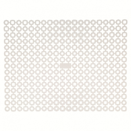 WHITE ADAPTABLE DISH MAT (40 CM X 30CM)