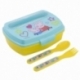 SANDWICHERA RECTANGULAR CON CUBIERTOS PEPPA PIG CORE 2022