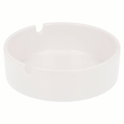 WHITE ROUND MELAMINE ASHTRAY (105X33 MM.)
