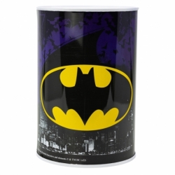 METALLIC PIGGY BANK BATMAN ICON