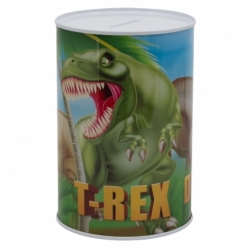 METALLIC PIGGY BANK DINOSAUR
