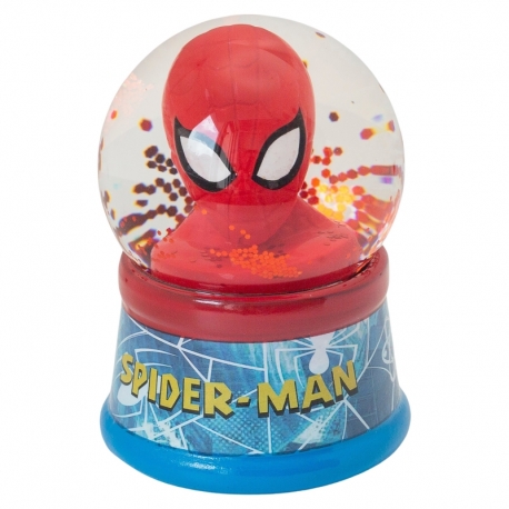 GLASS SNOW GLOBE SPIDERMAN EN ESTUCHE
