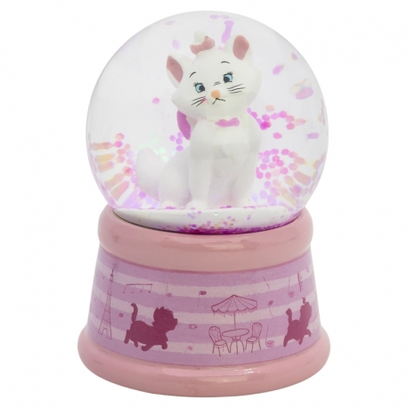 GLASS SNOW GLOBE MARIE IN GIFT BOX