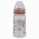 BABY 8 OZ WIDENECK BOTTLE SILICONE TEAT 3 POSITIONSS MINNIE MOUSE HEART FULL