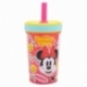 DROP SAFE SILICONE STRAW PP TUMBLER 370 ML  MINNIE MOUSE FLOWER POWER