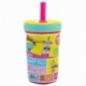 DROP SAFE SILICONE STRAW PP TUMBLER 370 ML  MINNIE MOUSE FLOWER POWER