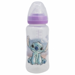 BABY 12 OZ WIDENECK BOTTLE SILICONE TEAT 3 POSITIONS STITCH CUDDLE ME