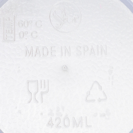 VASO APILABLE TRANSPARENTE 420 ML.