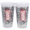 2 PCS GLASS CASUAL TUMBLER 490 ML MARVEL PATTERN