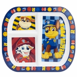 RECTANGULAR DIVIDED PLATE ST PAW PATROL BOY RESCUE PUPS