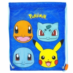 DRAWSTRING LUNCH BAG POKEMON FACES