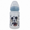 BABY 8 OZ WIDENECK BOTTLE SILICONE TEAT 3 POSITIONS MICKEY MOUSE FULL OF SMILES