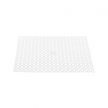 WHITE ADAPTABLE DISH MAT (40 CM X 30CM)