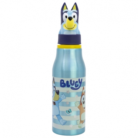 BOTELLA ALUMINIO CON FIGURITA 3D 690 ML BLUEY