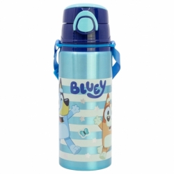 ALUMINIUM POP UP BOTTLE WITH STRAP 730 ML BLUEY