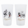 2 PCS GLASS CASUAL TUMBLER 490 ML MICKEY MOUSE VINTAGE