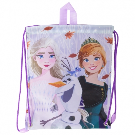 DRAWSTRING LUNCH BAG FROZEN AUTUMN LEAVES