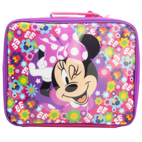 BOLSA MERIENDA AISLANTE RECTANGULAR MINNIE BOLD FLORALS