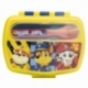 SANDWICHERA RECTANGULAR CON CUBIERTOS PAW PATROL BOY RESCUE PUPS
