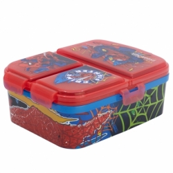 XL MULTI COMPARTMENT RECTANGULAR SANDWICH BOX SPIDERMAN MOVING TARGET