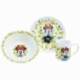 3 PCS CERAMIC SNACK SET (PLATE, BOWL, MUG) IN GIFT BOX MINNIE SUNSHINE