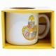TAZA CERAMICA DESAYUNO 400 ML EN CAJA REGALO SIMPSONS HOMER FACE