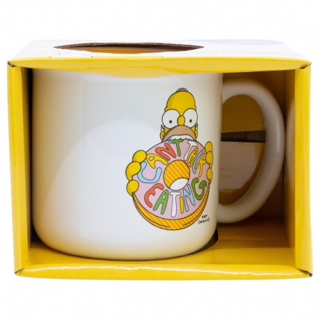 TAZA CERAMICA DESAYUNO 400 ML EN CAJA REGALO SIMPSONS HOMER FACE