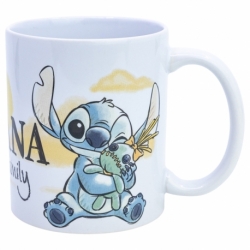 TAZA CERAMICA 325 ML EN CAJA DE REGALO STITCH & ANGEL OHANA
