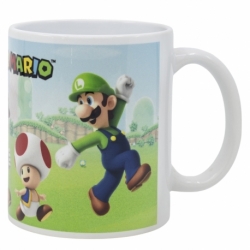 TAZA CERAMICA SB 325 ML EN CAJA SUPER MARIO DESIGN ON OUR WAY