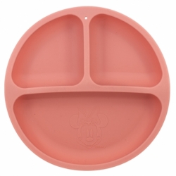 TODDLER DIVIDED SILICONE PLATE MINNIE MOUSE