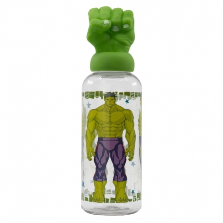 BOTELLA FIGURITA 3D 560 ML AVENGERS INVINCIBLE FORCE HULK.