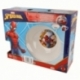 3 PCS CERAMIC SNACK SET (PLATE, BOWL, MUG) IN GIFT BOX SPIDERMAN STREETS