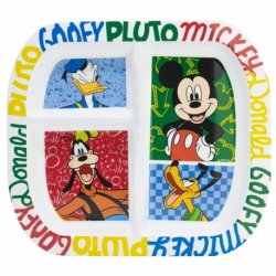 RECTANGULAR DIVIDED PLATE ST MICKEY HAS FUN