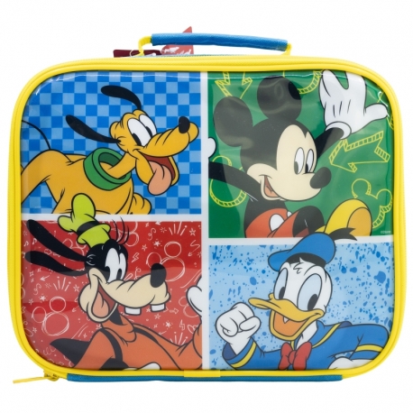 BOLSA MERIENDA AISLANTE RECTANGULAR MICKEY HAS FUN