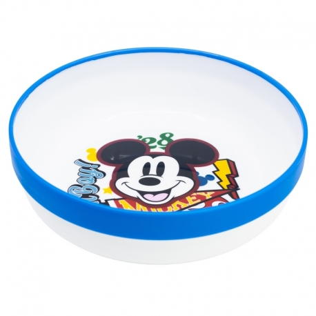 CUENCO ANTIDESLIZANTE PREMIUM BICOLOR MICKEY TRUE CHAMPIONS