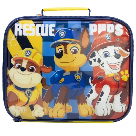 BOLSA MERIENDA AISLANTE RECTANGULAR PAW PATROL BOY RESCUE PUPS