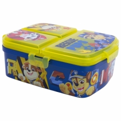 XL MULTI COMPARTMENT RECTANGULAR SANDWICH BOX PAW PATROL BOY RESCUE PUPS
